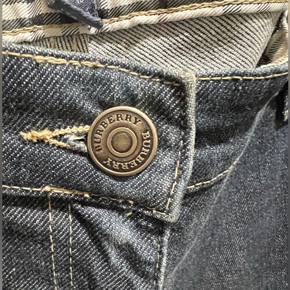 Burberry London Signature Cuff Jeans! Sz 8 - Picture 2 of 8